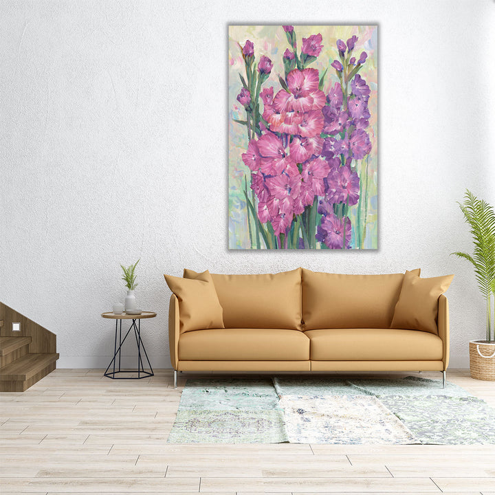 Gladiolas Blooming I - Canvas Print Wall Art