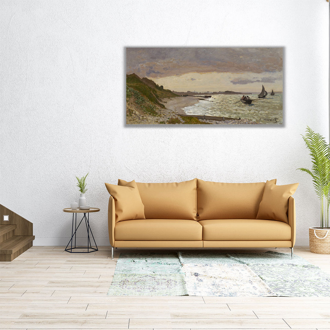 The Seashore at Sainte-Adresse, 1864 - Canvas Print Wall Art