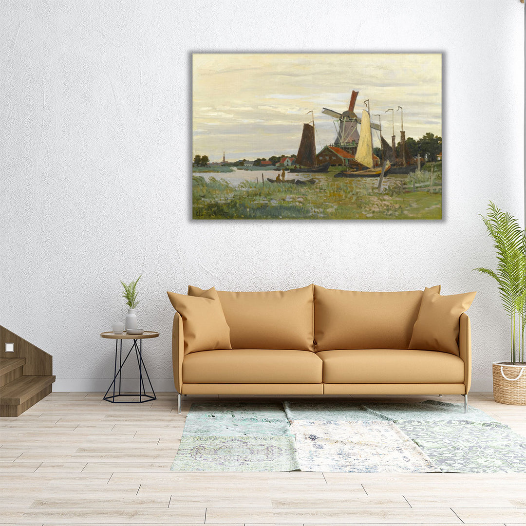 A Windmill in Zaandam, 1871 - Canvas Print Wall Art