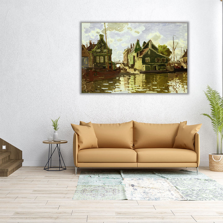 Canal in Zaandam, 1871 - Canvas Print Wall Art