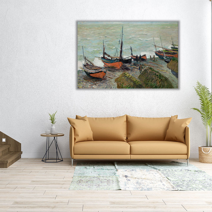 Fishing Boats, 1883 - Canvas Print Wall Art