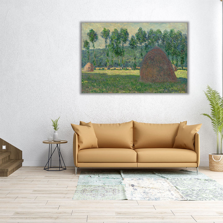 Haystack near Giverny, 1884 - Canvas Print Wall Art