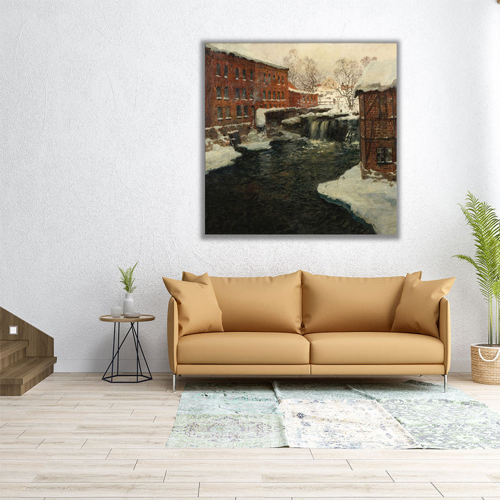 Mill Scene - Canvas Print Wall Art