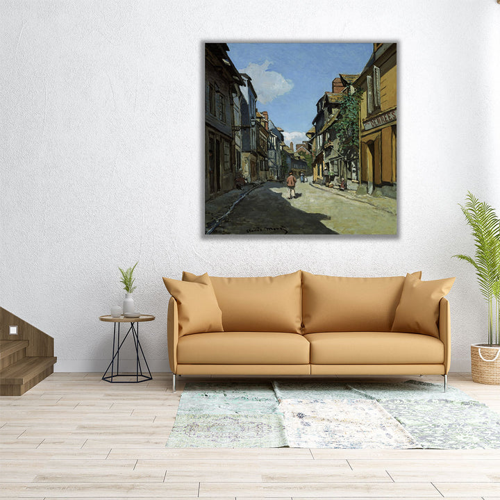 Rue de la Bavole, Honfleur, 1864 - Canvas Print Wall Art