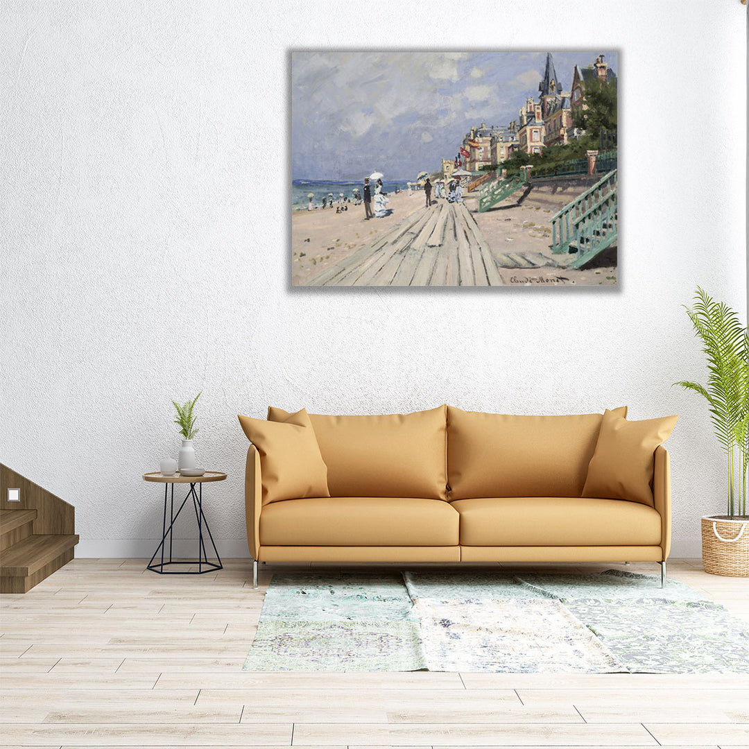 The Beach at Trouville, 1948 - Canvas Print Wall Art