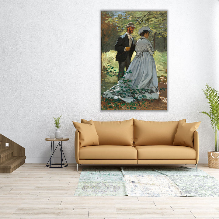 Bazille and Camille, 1865 - Canvas Print Wall Art