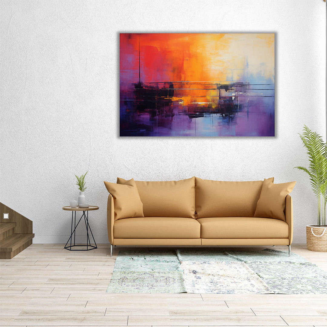 Factory Lightscape - Canvas Print Wall Art