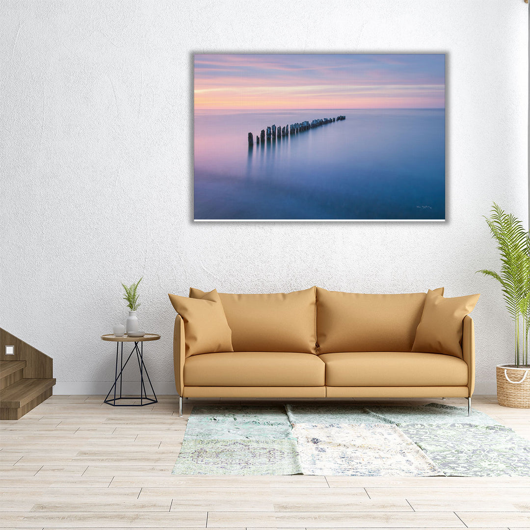 Lake Superior Old Pier IV - Canvas Print Wall Art