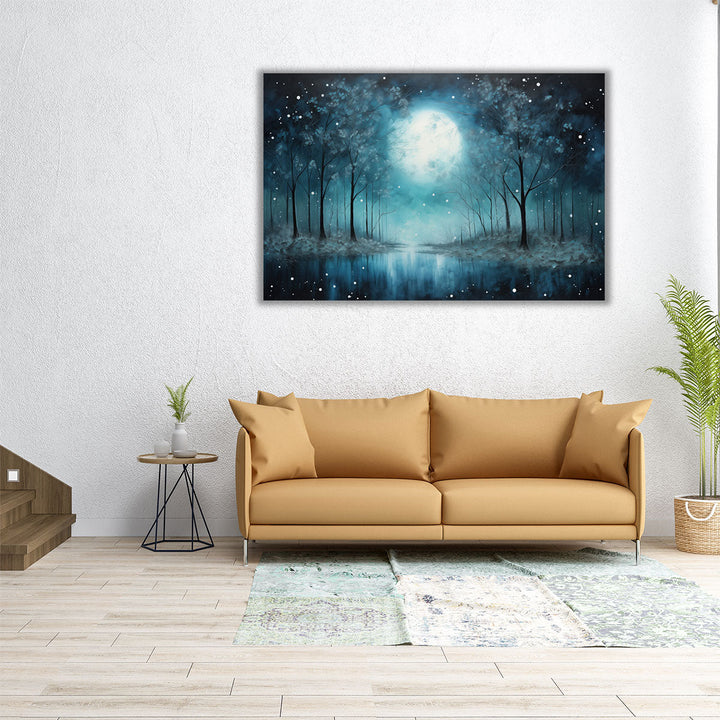 Lunar Lullaby - Canvas Print Wall Art