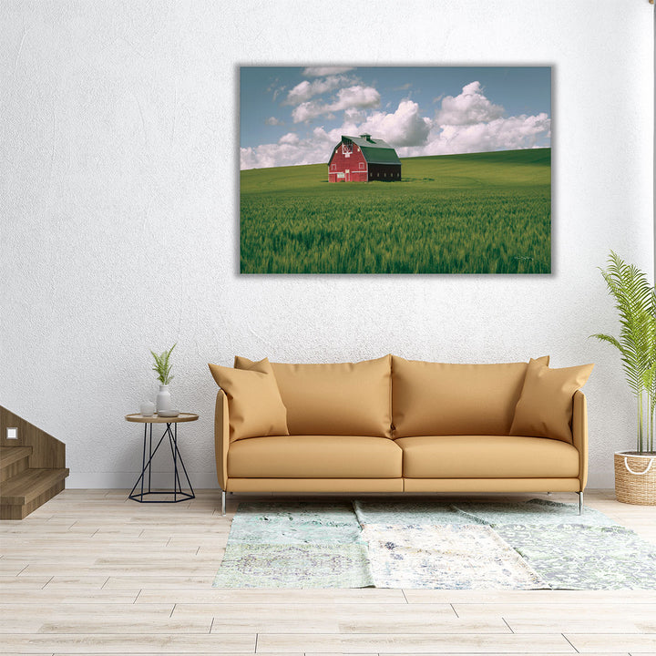 Palouse Region Red Barn I - Canvas Print Wall Art