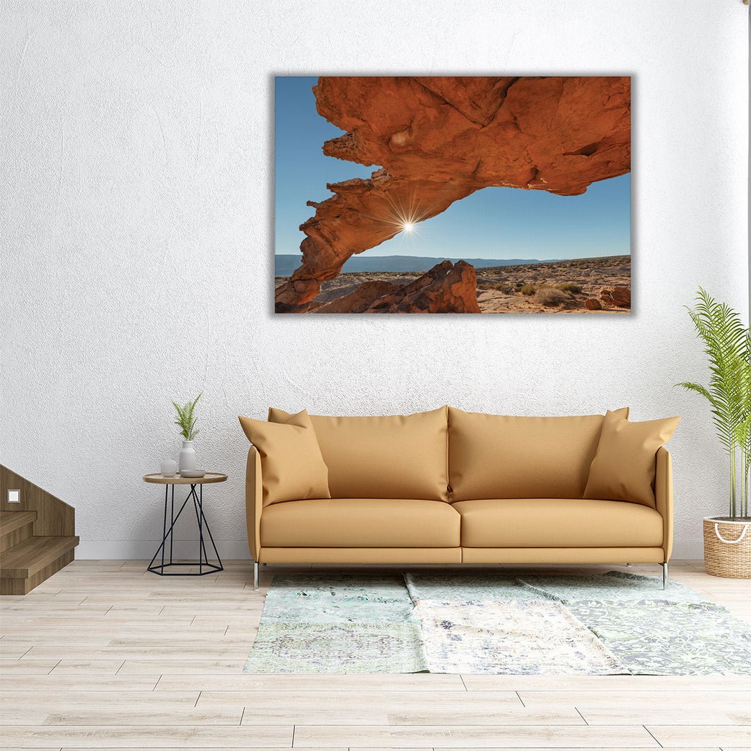 Sunset Arch Grand Staircase Escalante National Monument - Canvas Print Wall Art