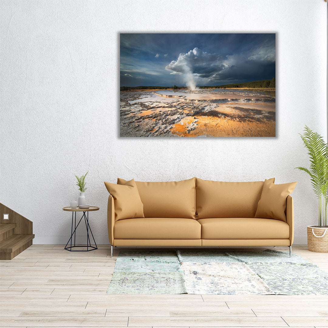 Great Fountain Geyser - Canvas Print Wall Art