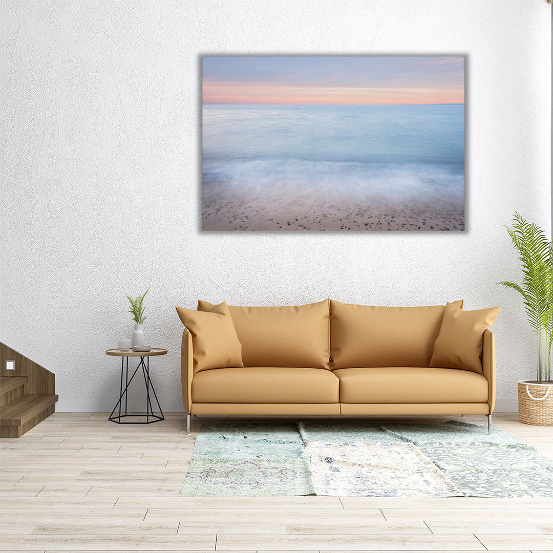 Lake Superior Beach II Sunset - Canvas Print Wall Art