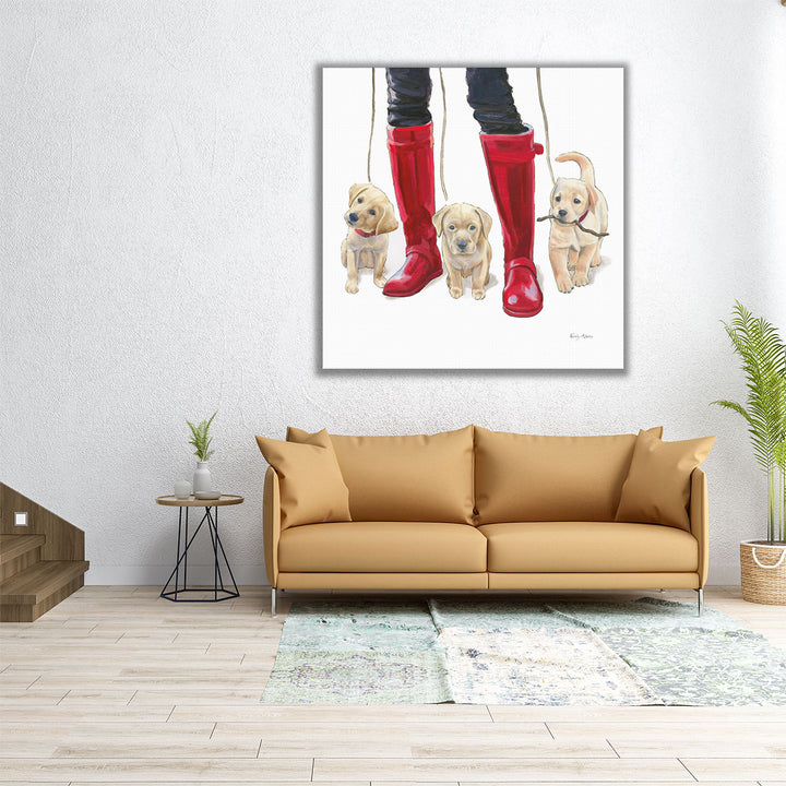 Furry Fashion Friends I - Canvas Print Wall Art