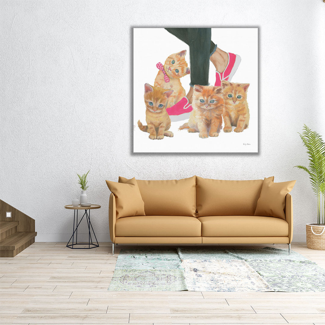 Cutie Kitties I - Canvas Print Wall Art