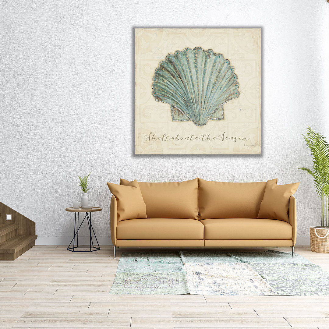 Beach Treasures I Christmas - Canvas Print Wall Art