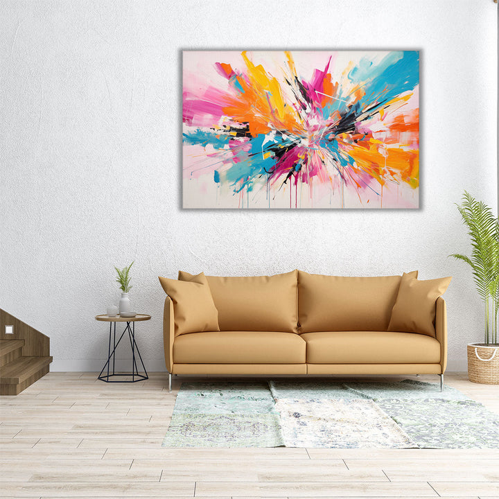 Prismatic Burst - Canvas Print Wall Art