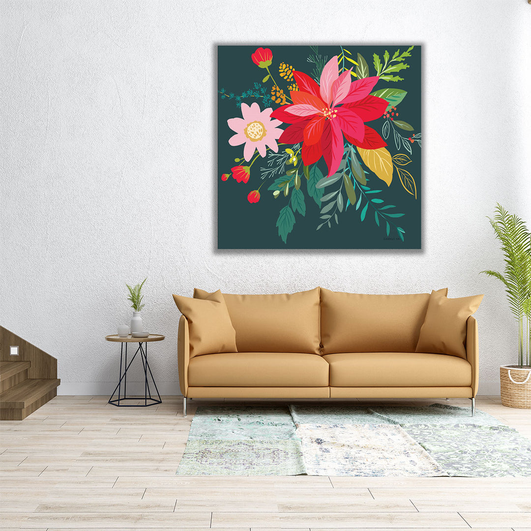 Graphic Christmas I - Canvas Print Wall Art