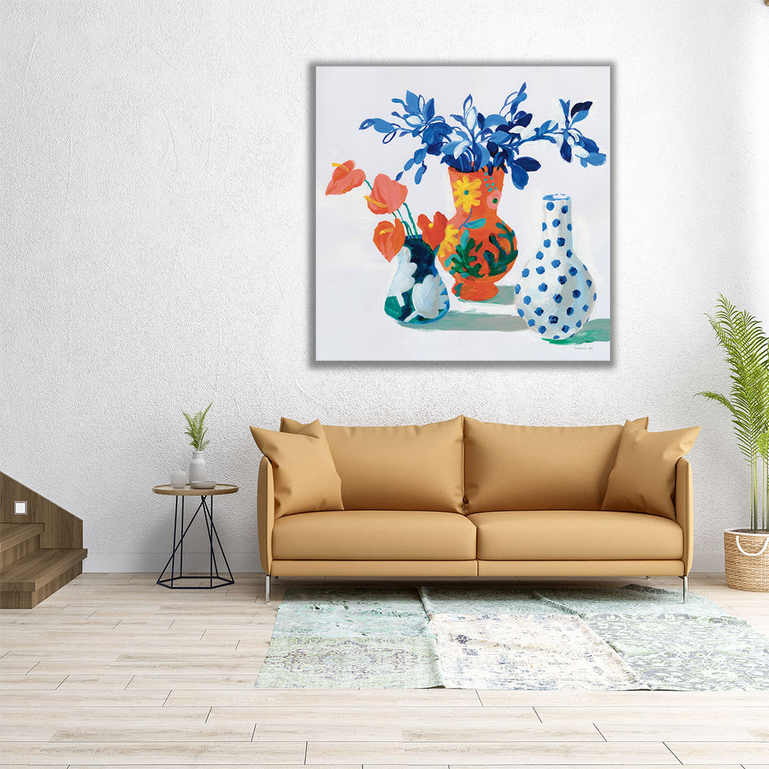 Bungalow Vases - Canvas Print Wall Art