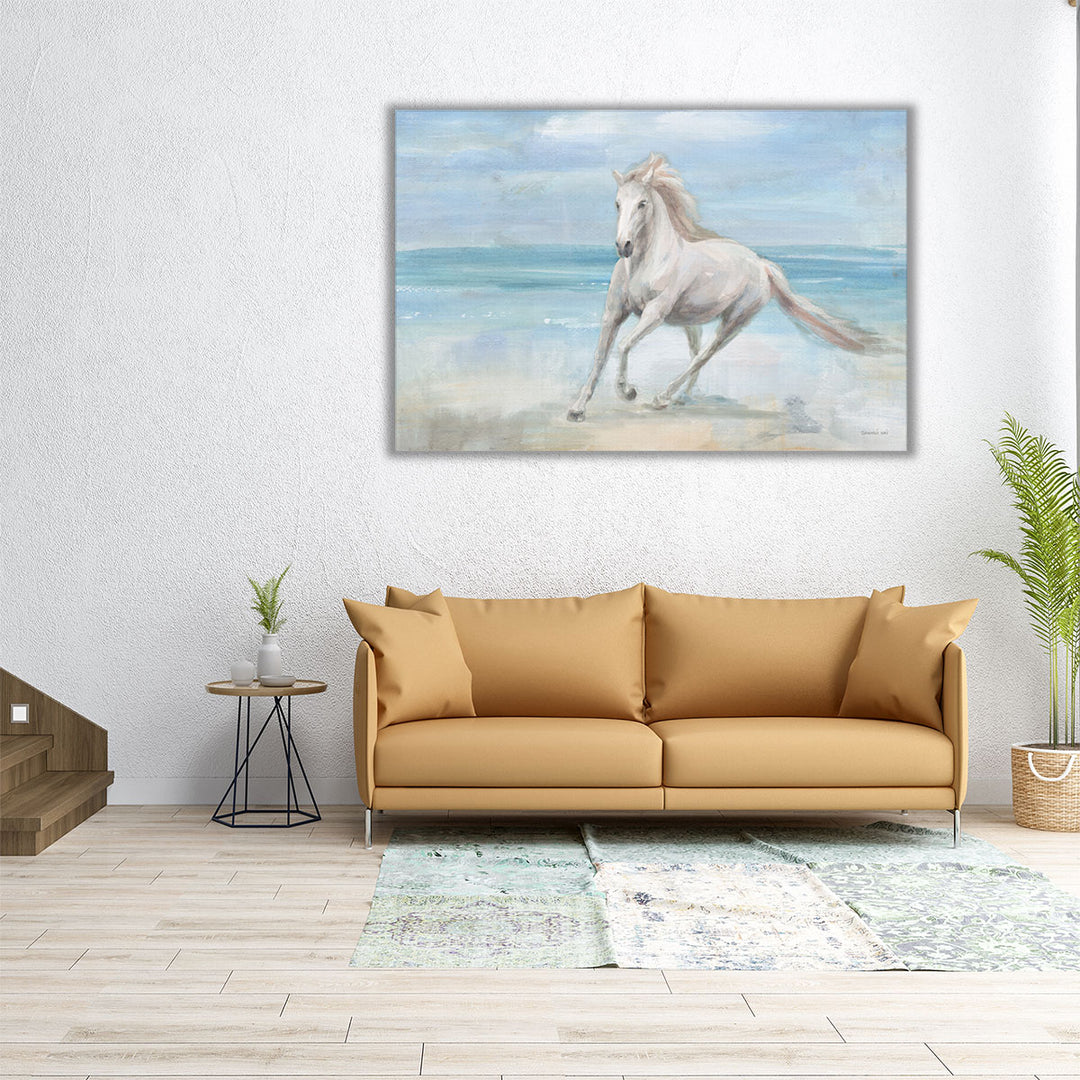 Gallop on the Beach - Canvas Print Wall Art