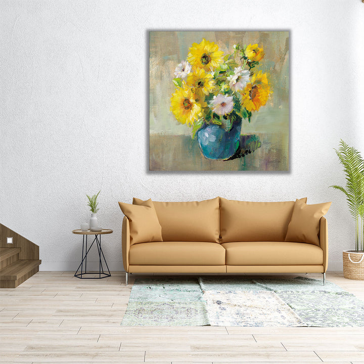 Sunflower Still Life I - Canvas Print Wall Art