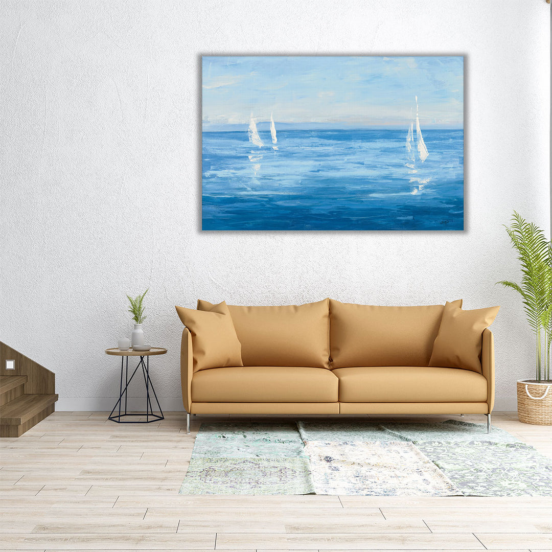 Open Sail with Turquoise - Canvas Print Wall Art