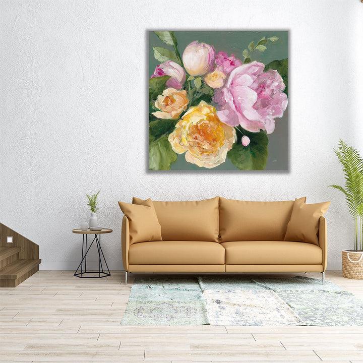 June Bouquet - Canvas Print Wall Art