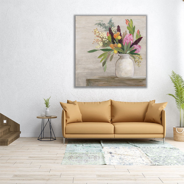 Protea Still Life I - Canvas Print Wall Art