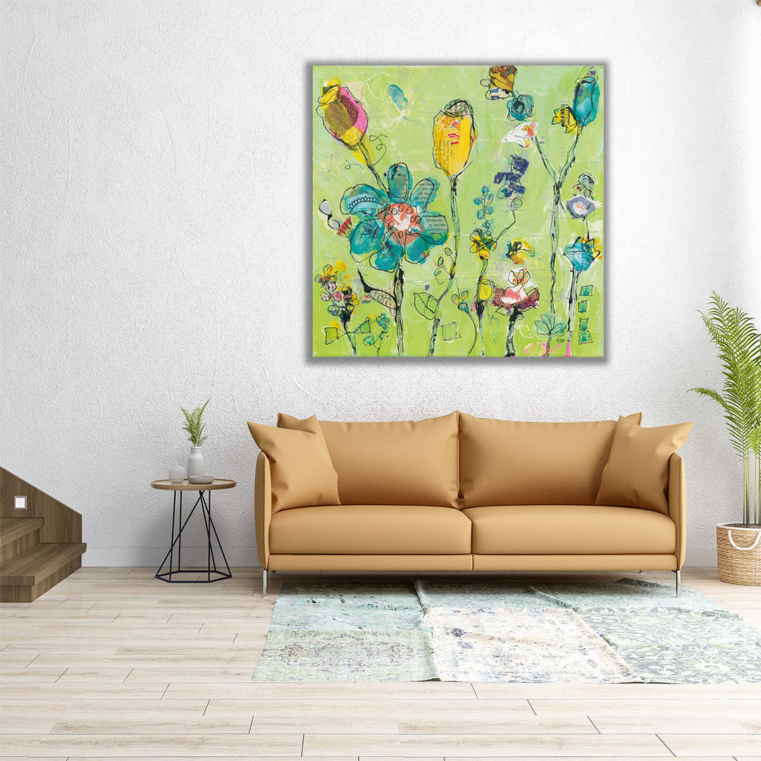 Doodle Garden - Canvas Print Wall Art