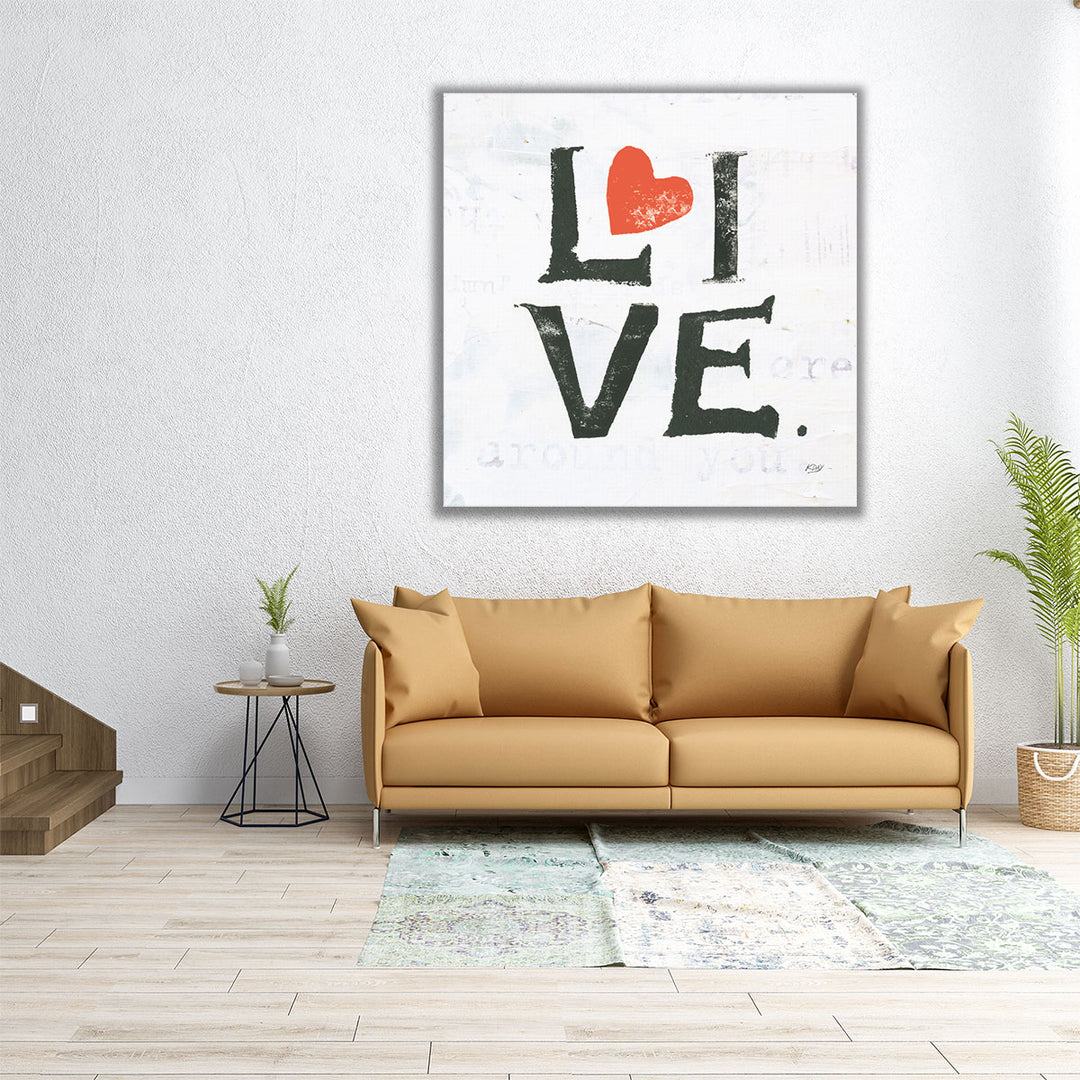 Live - Canvas Print Wall Art