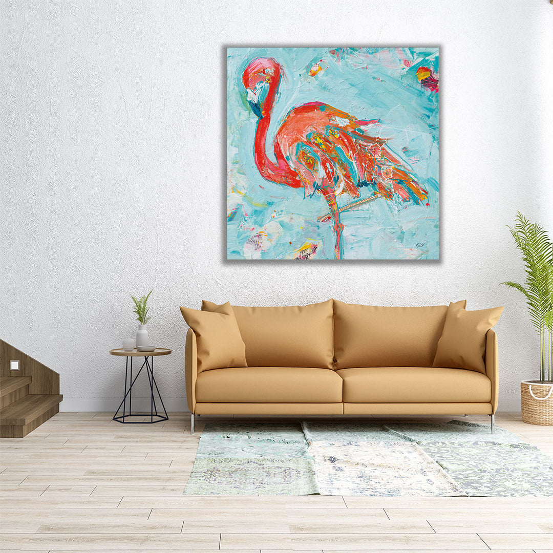 Flamingo Bright - Canvas Print Wall Art