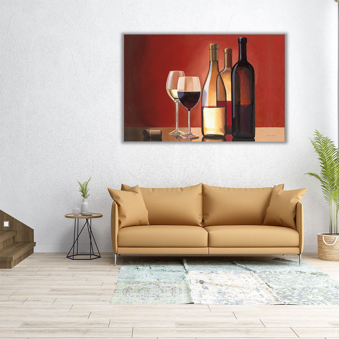 Wine Trio - Canvas Print Wall Art