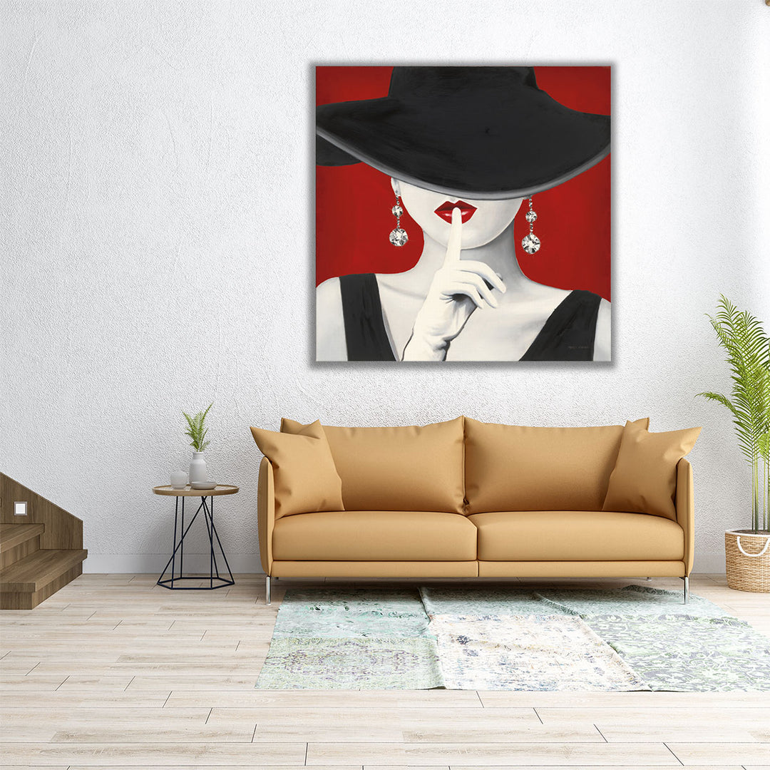 Haute Chapeau Rouge I - Canvas Print Wall Art