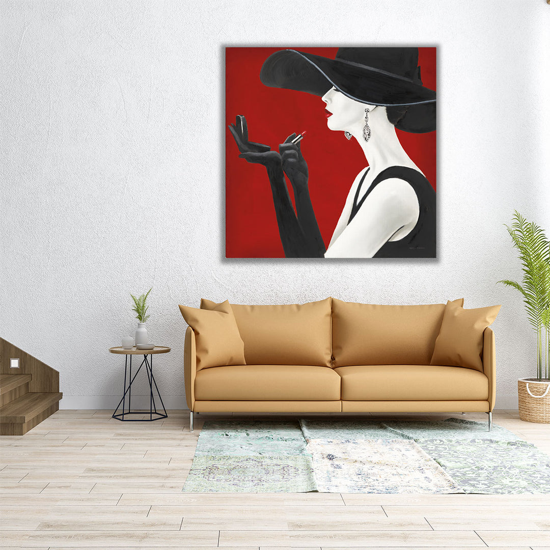 Haute Chapeau Rouge II - Canvas Print Wall Art