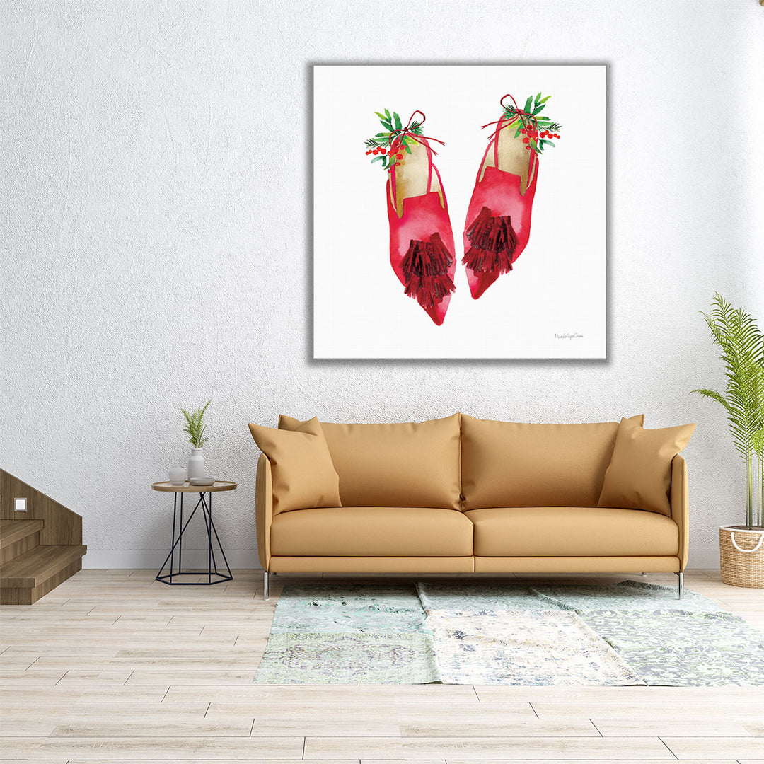 Christmas Eve Mules I - Canvas Print Wall Art