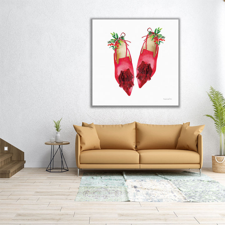 Christmas Eve Mules I - Canvas Print Wall Art