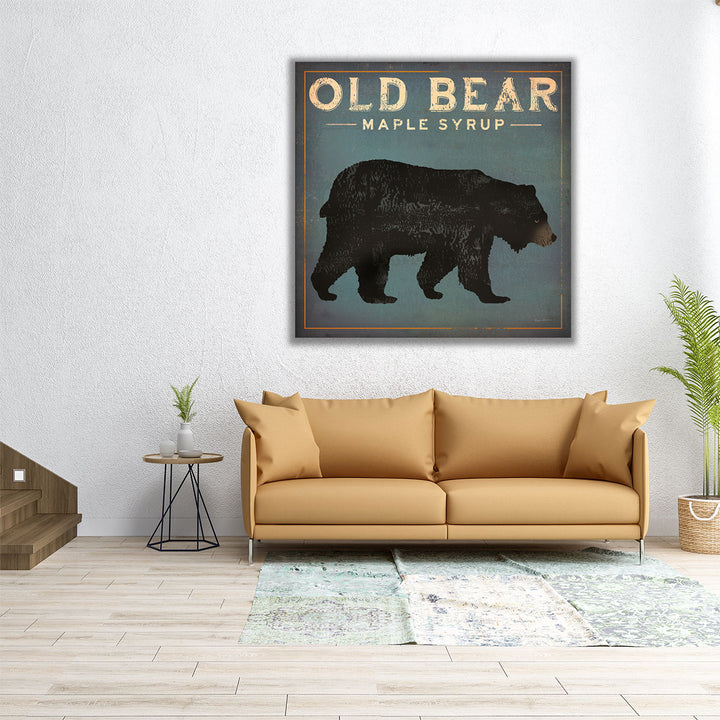 Old Bear - Canvas Print Wall Art