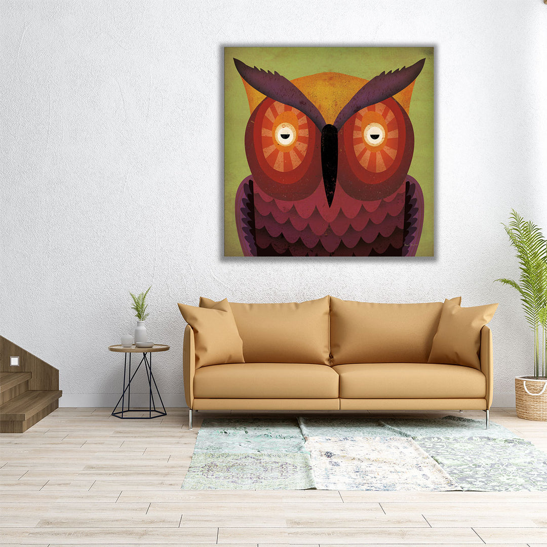 Owl Wow - Canvas Print Wall Art