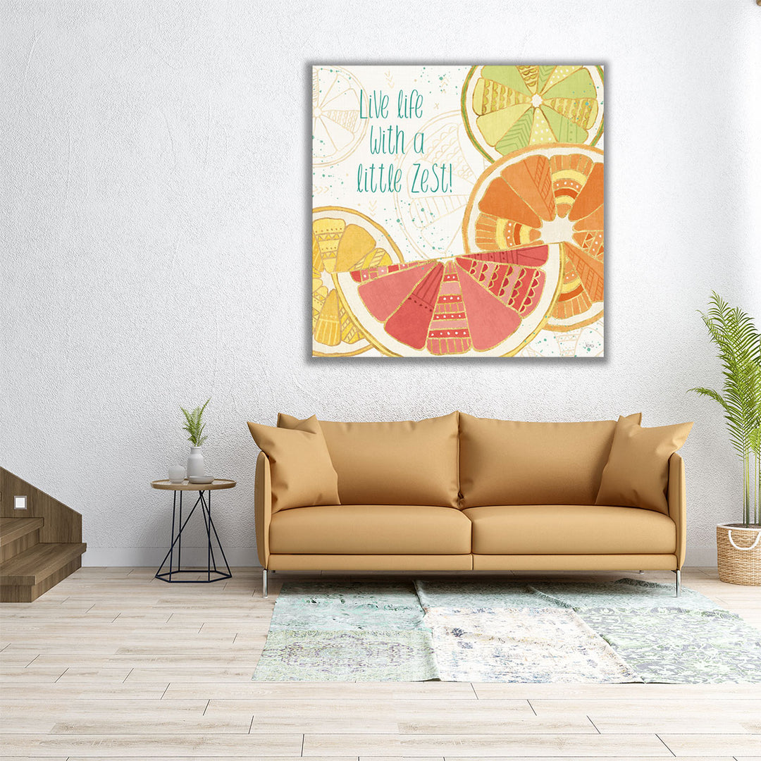 Citrus Splash II - Canvas Print Wall Art