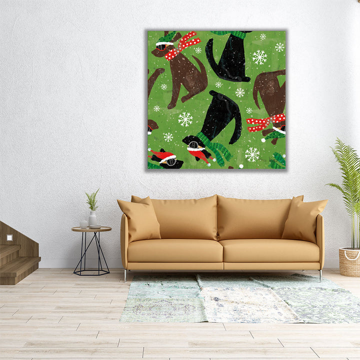 Merry Making Pattern IC - Canvas Print Wall Art