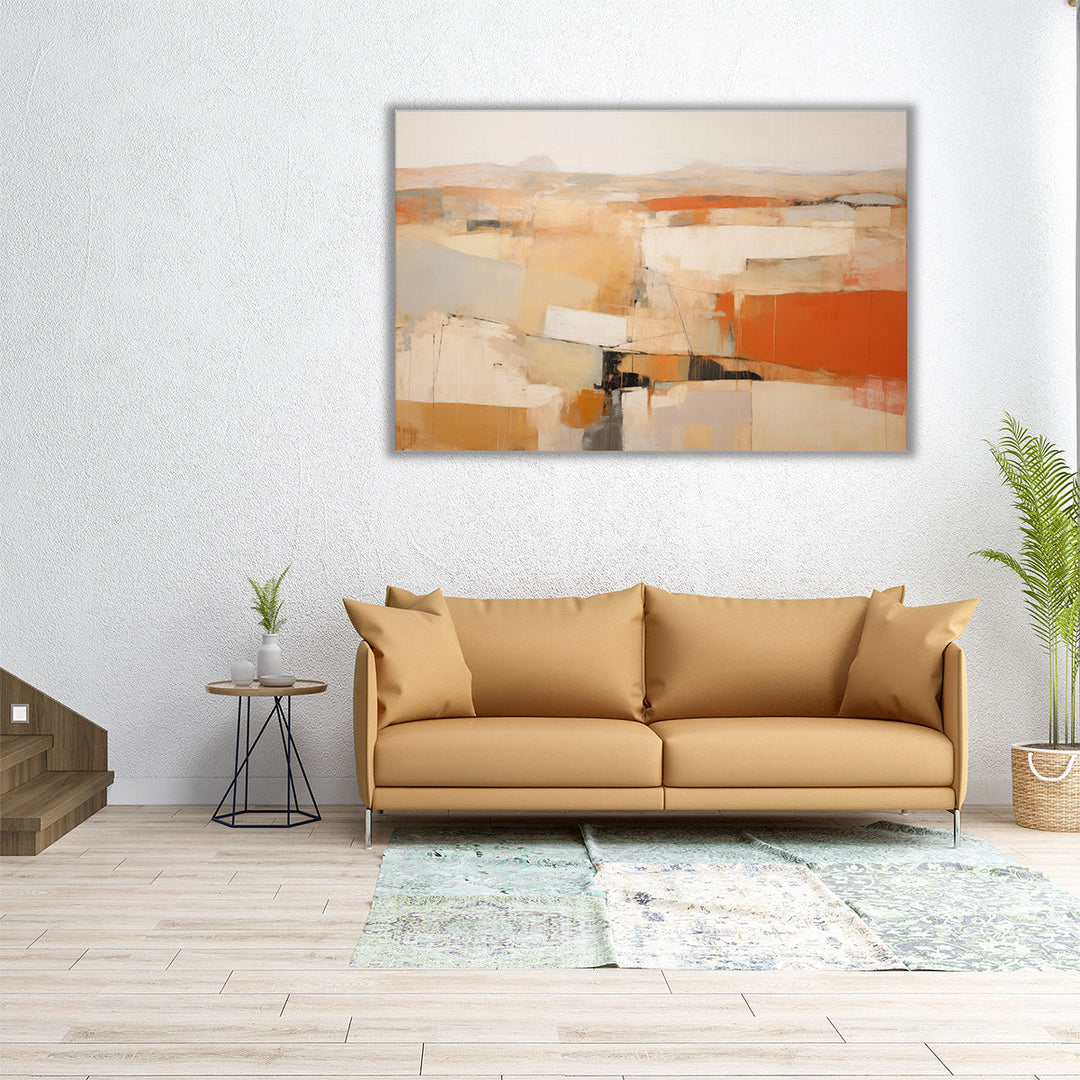 Sun-Kissed Dunes - Canvas Print Wall Art