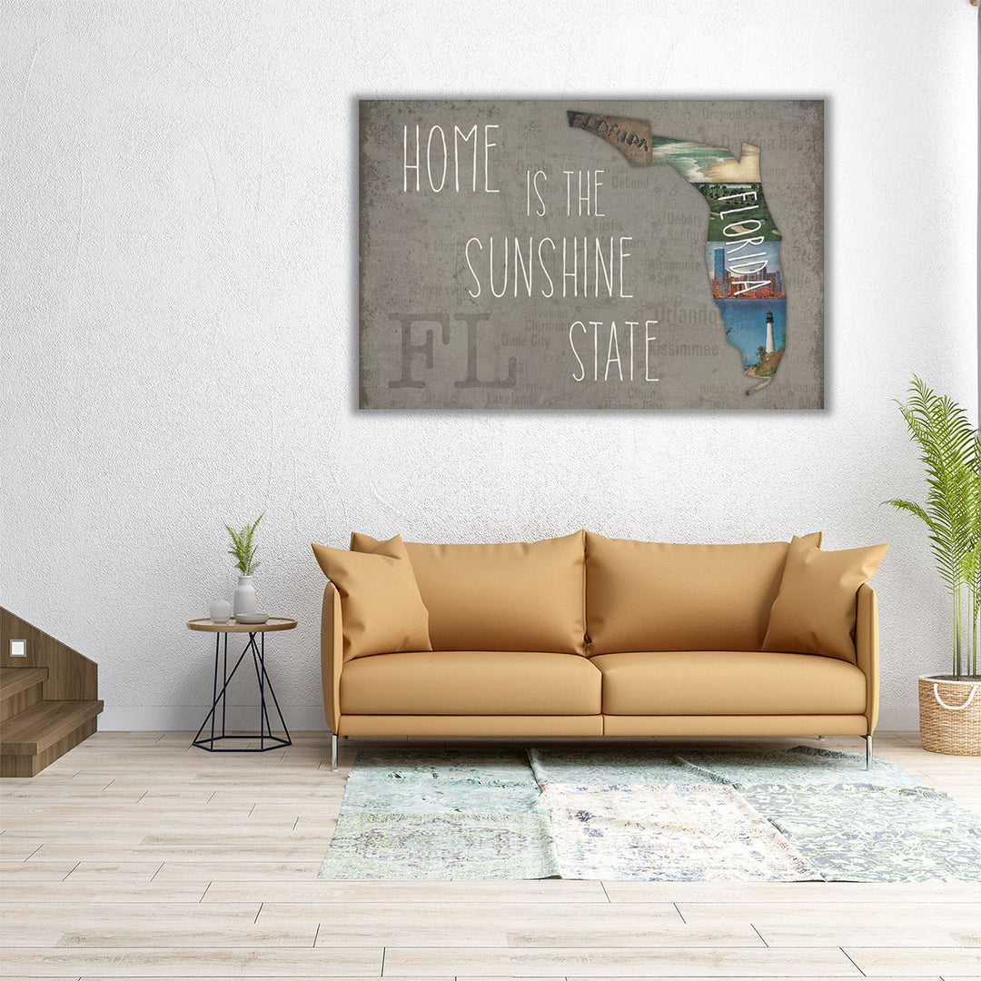 InstaStates VIII - Canvas Print Wall Art