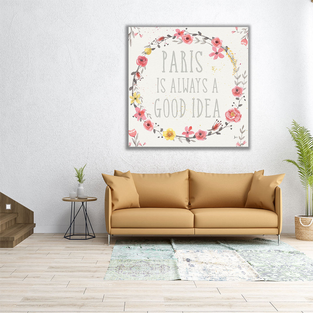 Paris Blooms IV - Canvas Print Wall Art