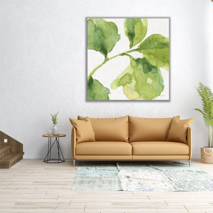 Blue and Green Garden VII - Canvas Print Wall Art