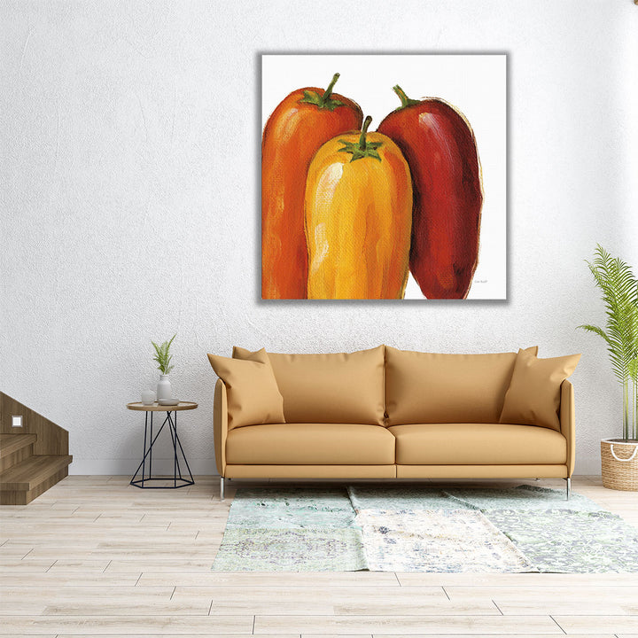 Spicy on White - Canvas Print Wall Art