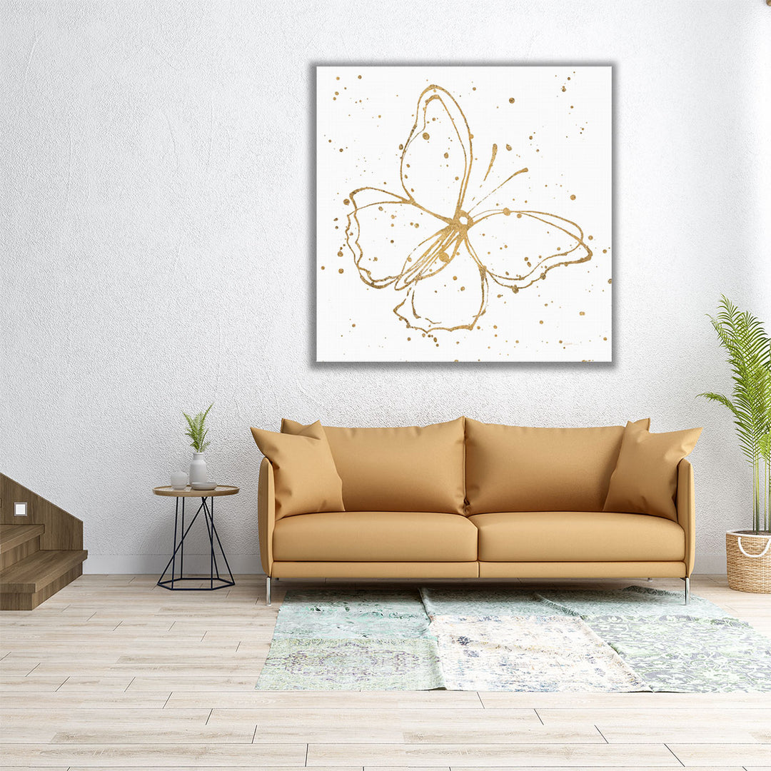 Golden Wings I - Canvas Print Wall Art