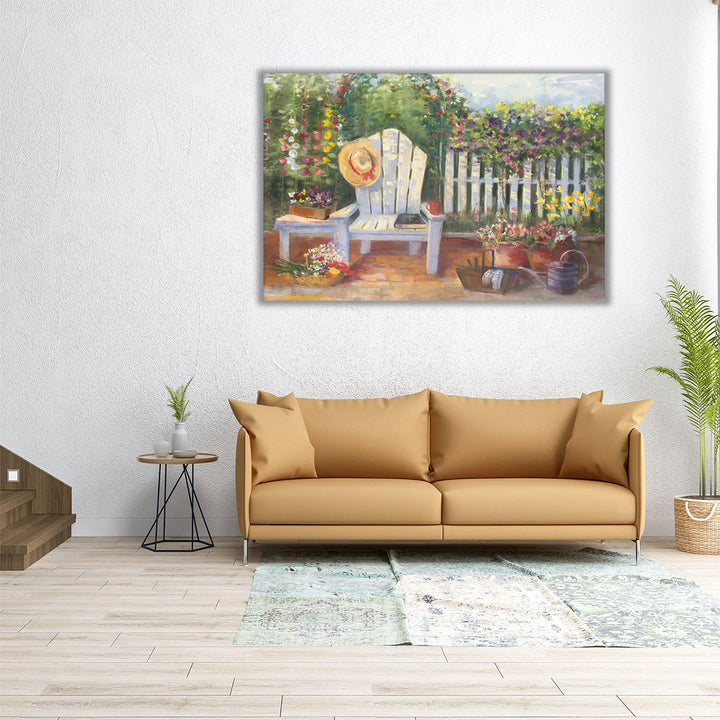 Carols Sunny Garden - Canvas Print Wall Art