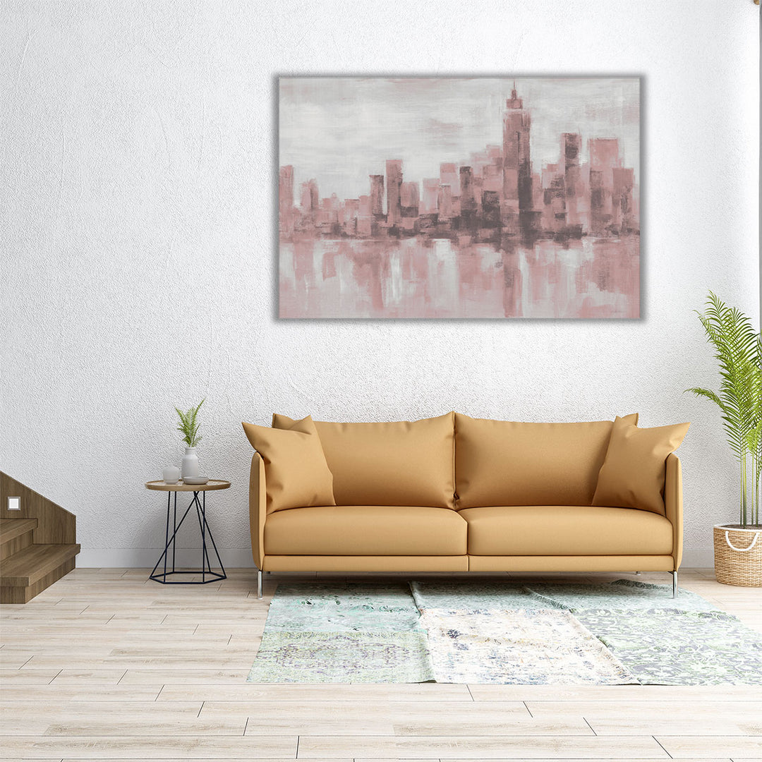 Misty Day in Manhattan - Canvas Print Wall Art