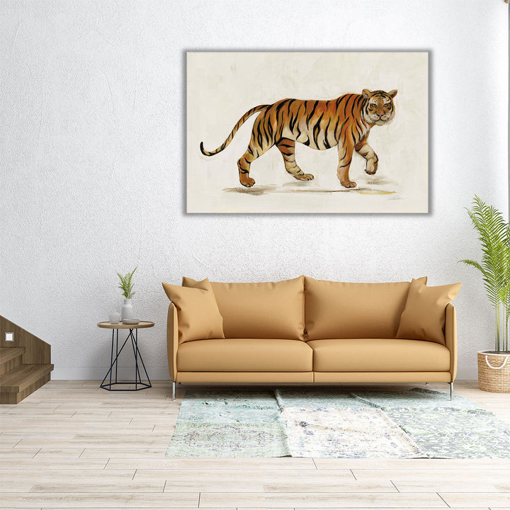 Walking Tiger - Canvas Print Wall Art