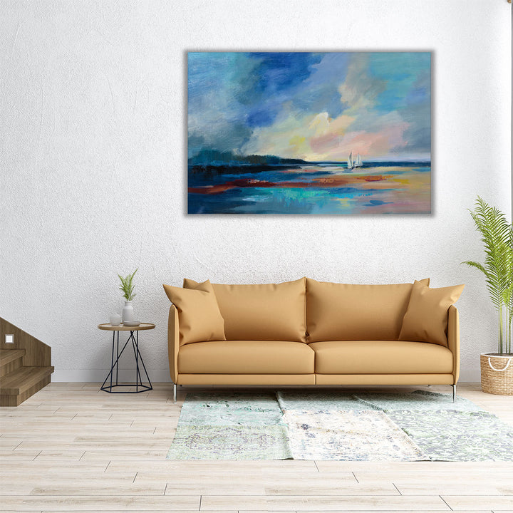 Ultramarine Sea and Sky - Canvas Print Wall Art